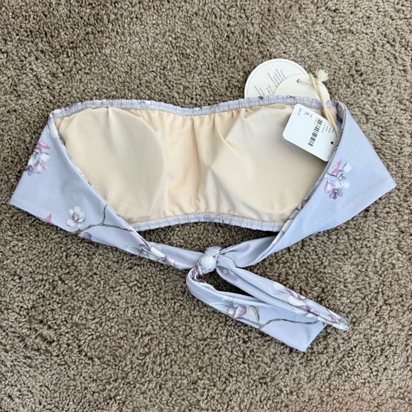 Floral Bandeau Bikini Top - Picture 2 of 9